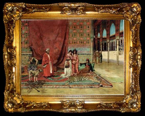 framed  unknow artist Arab or Arabic people and life. Orientalism oil paintings 577, ta009-2
